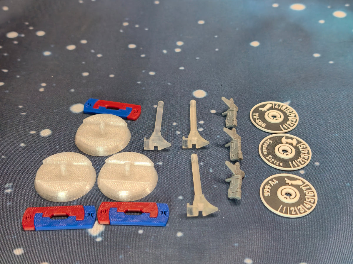 Unpainted Imperial YV-666 resin miniatures approximately 19mm each