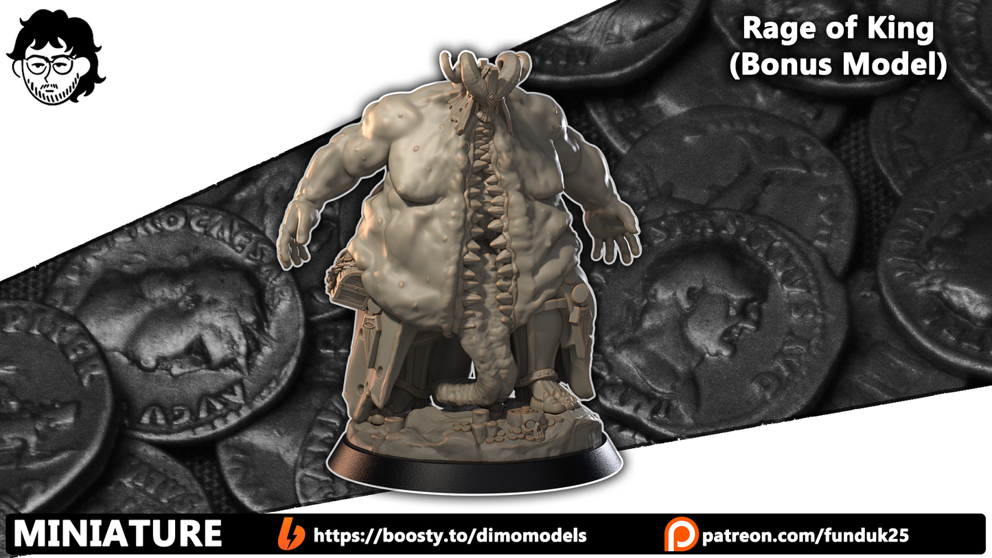 Insatiable King of Greed by Dimomodel - Compatible with Trench Crusade style games
