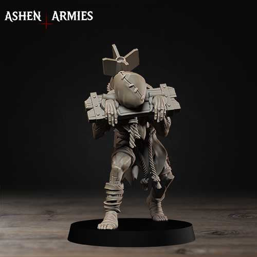 Pilgrim Ecclesiastic Prisoners by Ashen Armies - 3D printed Grimdark Miniatures