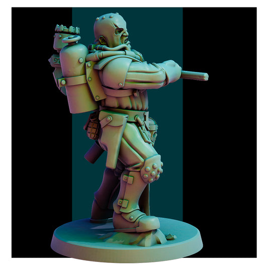 Naval Apostates with Leader by Red Pilgrim Miniature