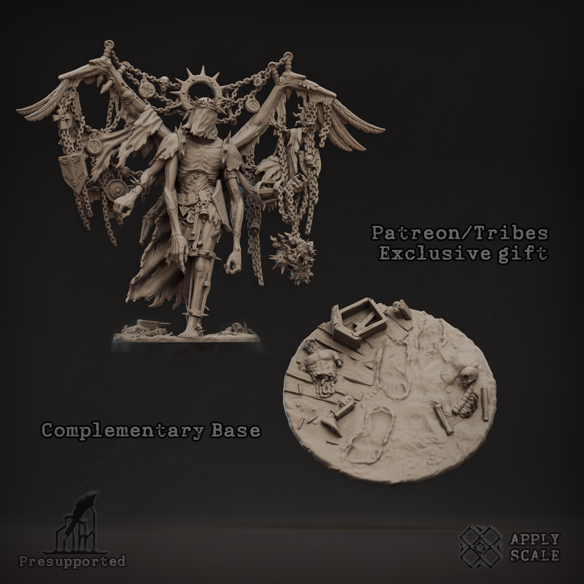 Fallen Saint Seraph of Mockery 32mm heroic scale resin proxy miniature