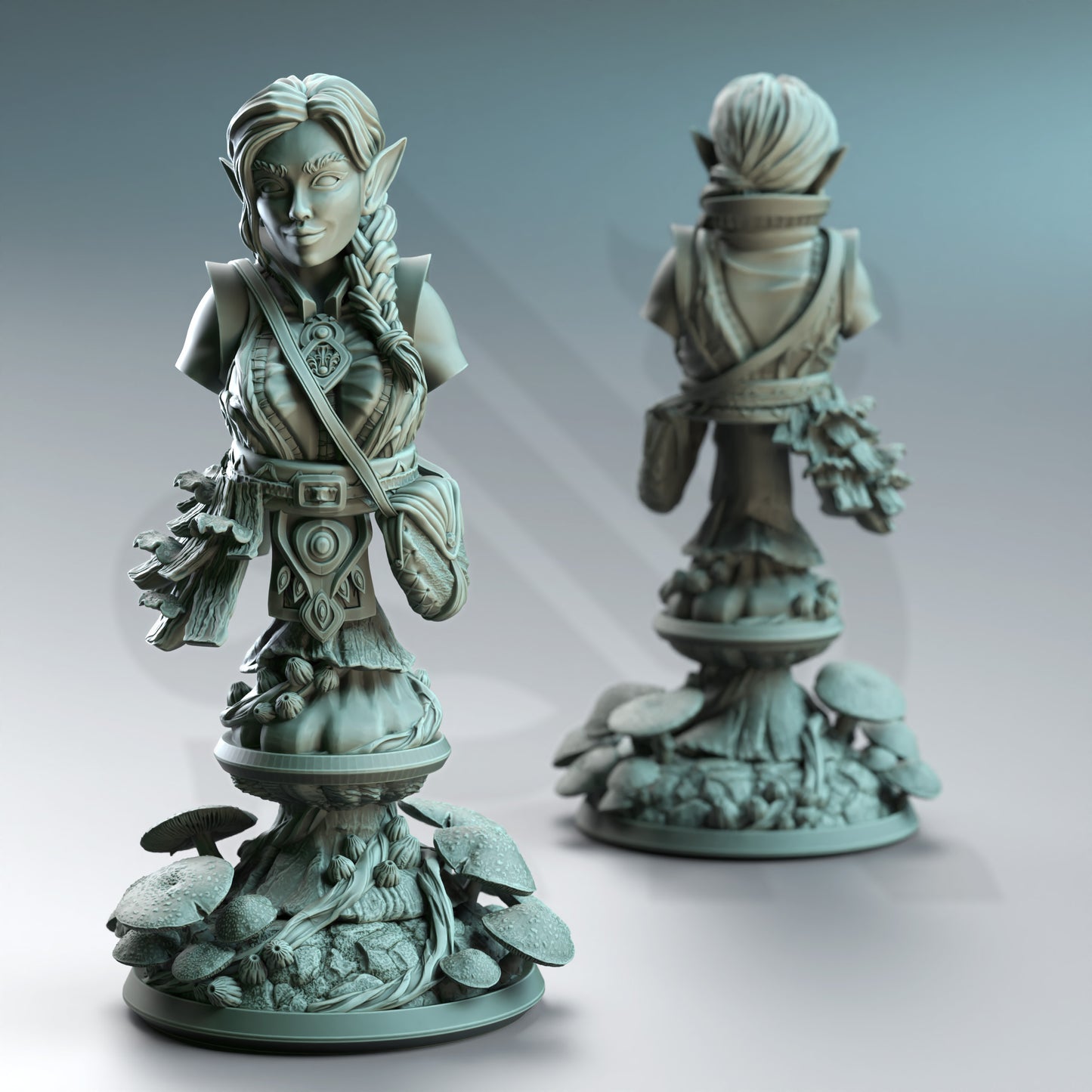BUST Halfling Druid of Spores - Cordelia | DM Stash | D&D