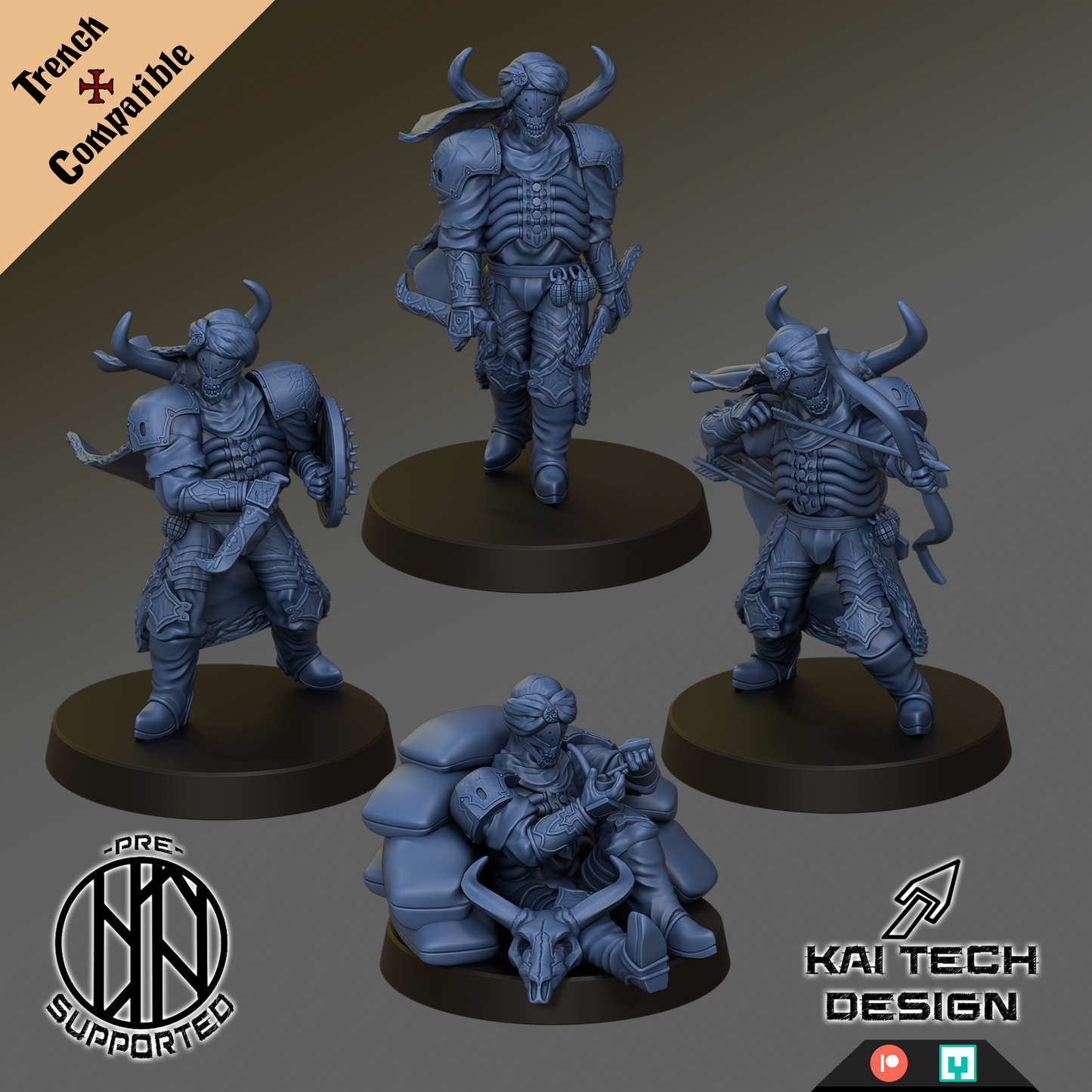 Trench Crusade - Sultanate Full Set | Kai Tech | Trench Crusade compatible