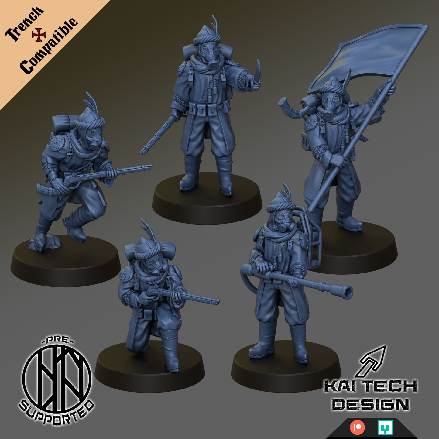 Trench Crusade - Sultanate Full Set | Kai Tech | Trench Crusade compatible