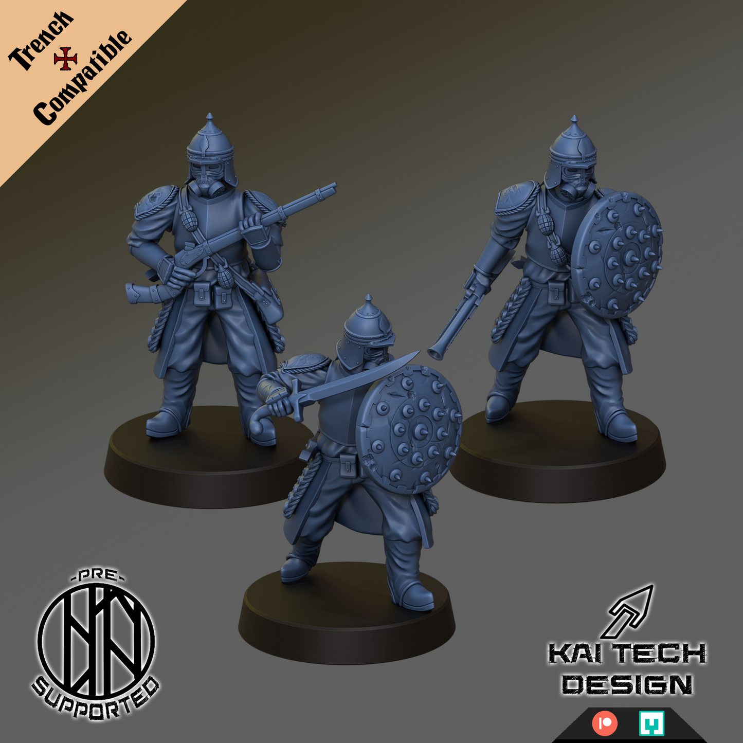 Trench Crusade - Sultanate Full Set | Kai Tech | Trench Crusade compatible