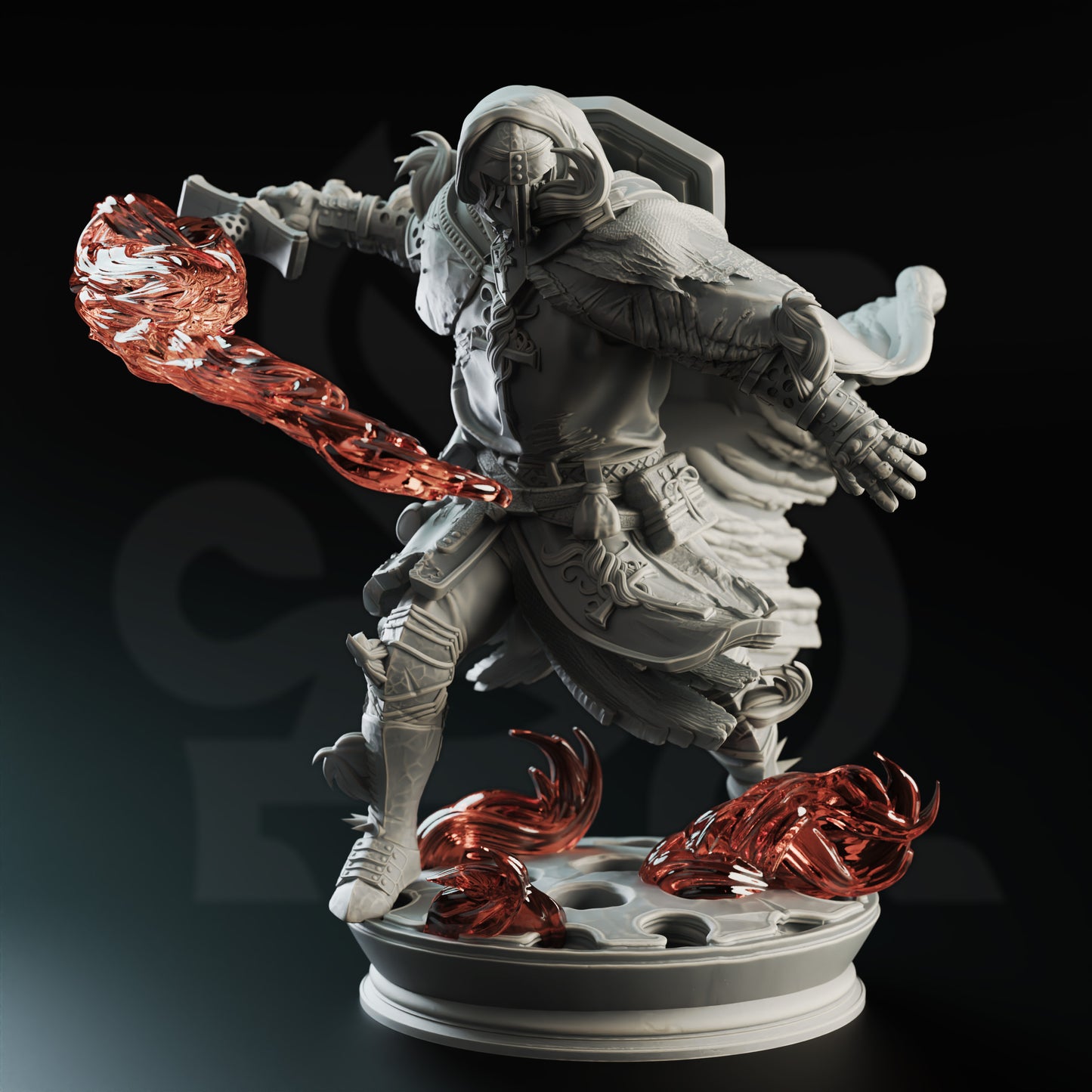 Fire Genasi Crusader Paladin - Embernos | DM Stash | D&D