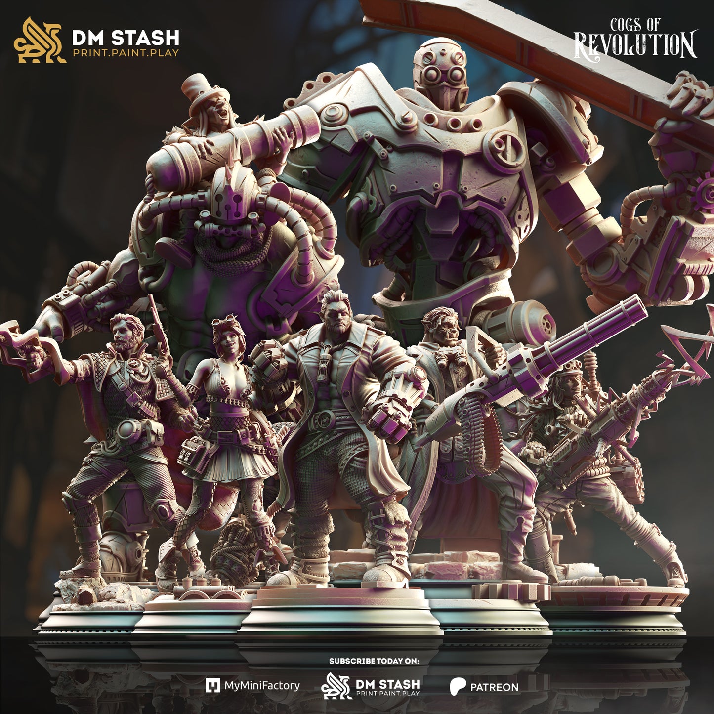 DM Stash : Cogs of Revolution - Full Board and Tabletop game