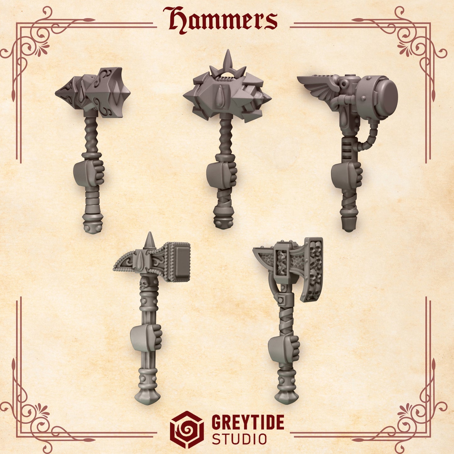 Crimson Lords Melee weapon sets