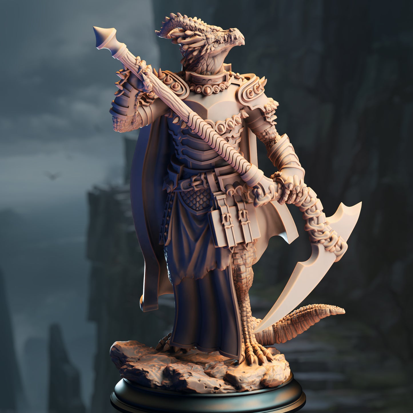 Silver Dragonborn Warlock - Ilvias the Reaper | DM Stash | D&D