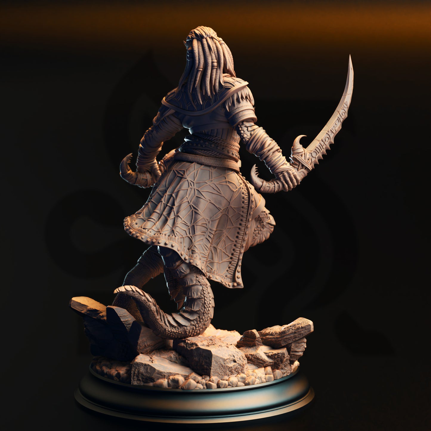 Black Dragonborn Rogue - Kijaa Shadowblade | DM Stash | D&D