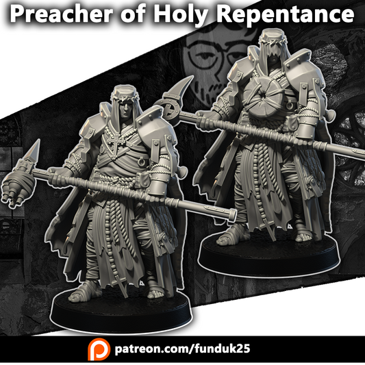 Preacher of Holy Repentance - compatible with Trench Crusade scale games