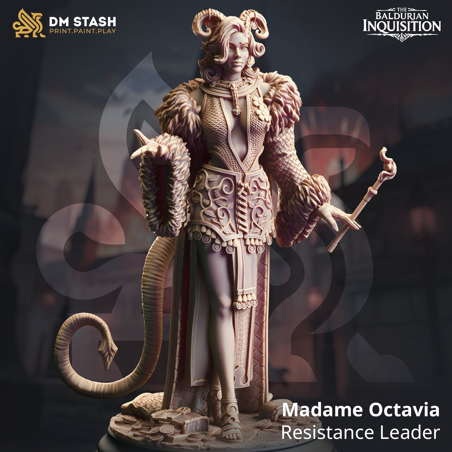Tiefling Alluring Sorceress - Madame Octavia | DM Stash | D&D