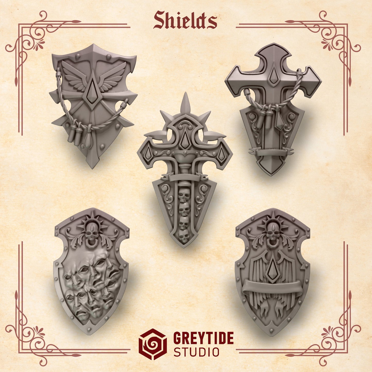 Crimson Lords Melee weapon sets