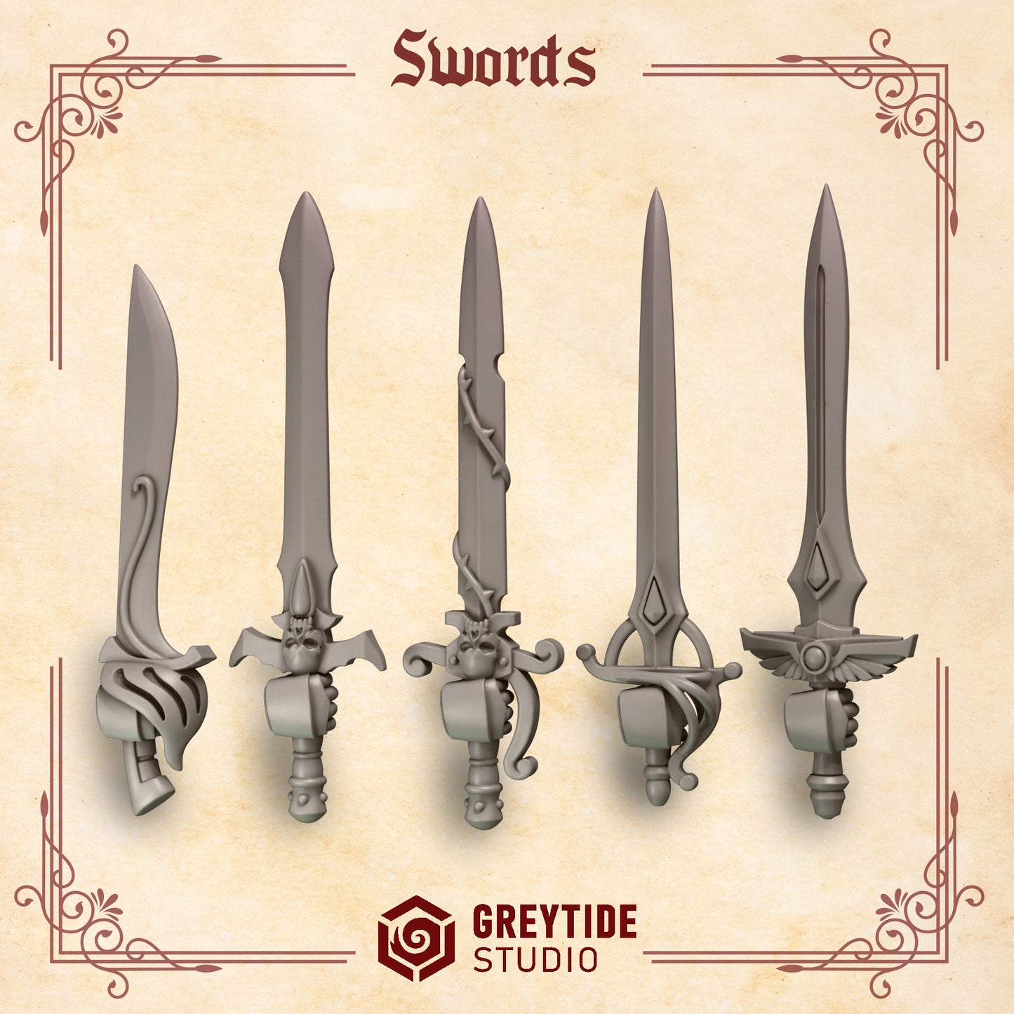 Crimson Lords Melee weapon sets