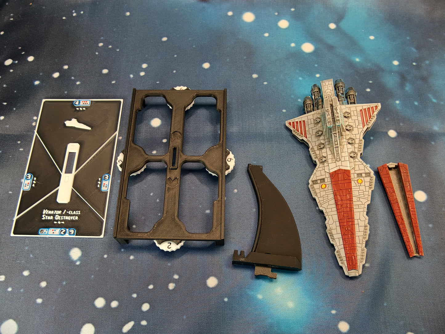 Venator-class Star Destroyer resin miniature, Model - stand - token variant