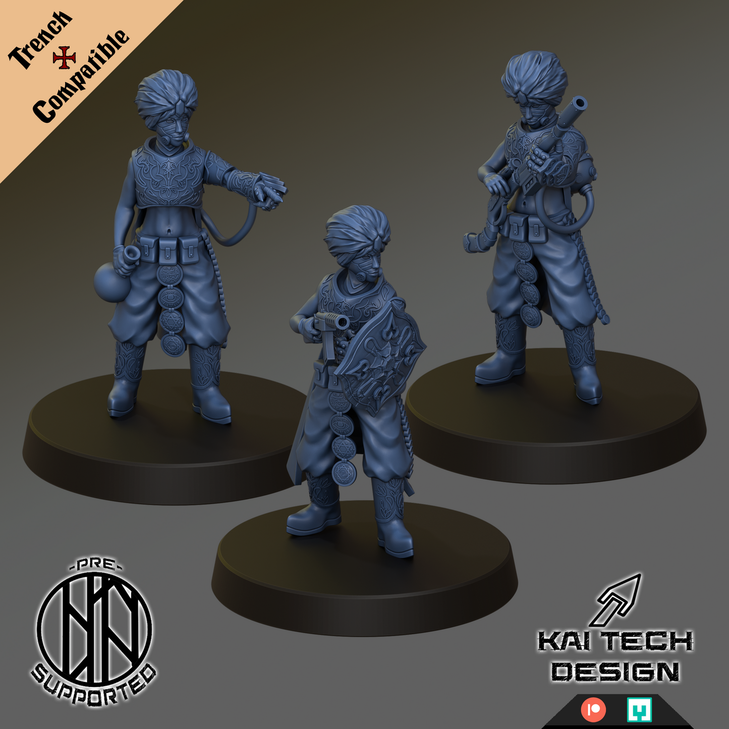 Trench Crusade - Sultanate Full Set | Kai Tech | Trench Crusade compatible