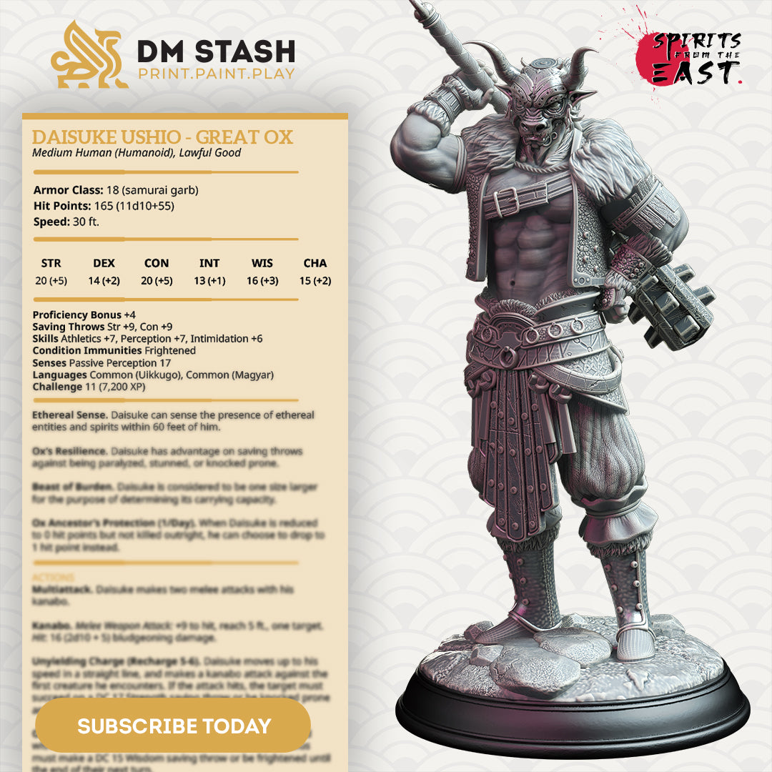 DM Stash : Spirits From the East - Full Board and Tabletop game