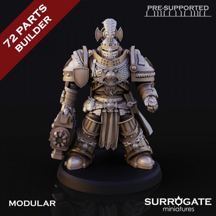 Silver Paladins Destructor Squad | Surrogate Miniatures | Tabletop | Minifigure | Wargaming | Tabletop | Grimdark compatible