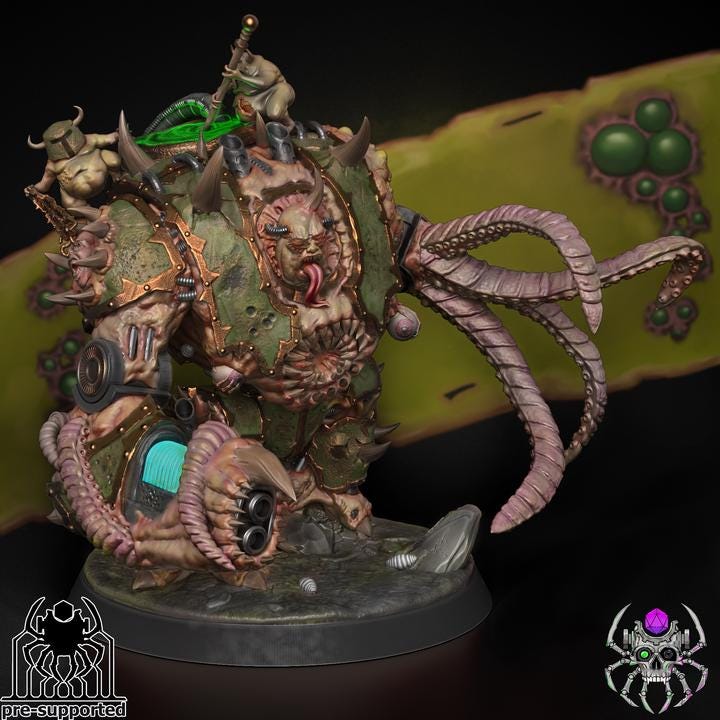 Plague Bringers Beast of Decay | EightLegsMiniatures | Wargaming | Tabletop | Minifigure |28mm scale| 32mm scale | Grimdark compatible