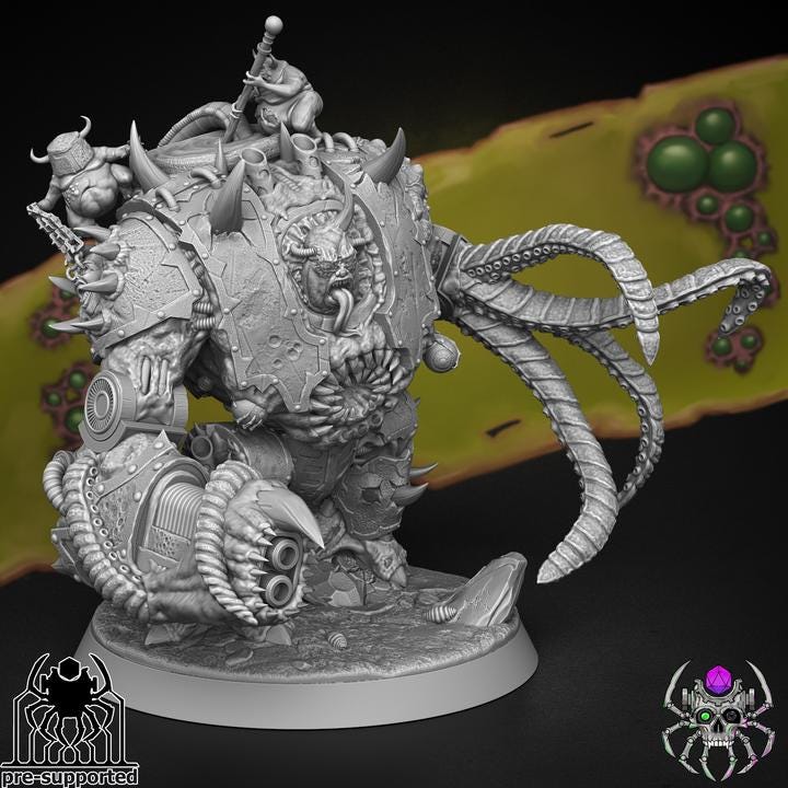 Plague Bringers Beast of Decay | EightLegsMiniatures | Wargaming | Tabletop | Minifigure |28mm scale| 32mm scale | Grimdark compatible