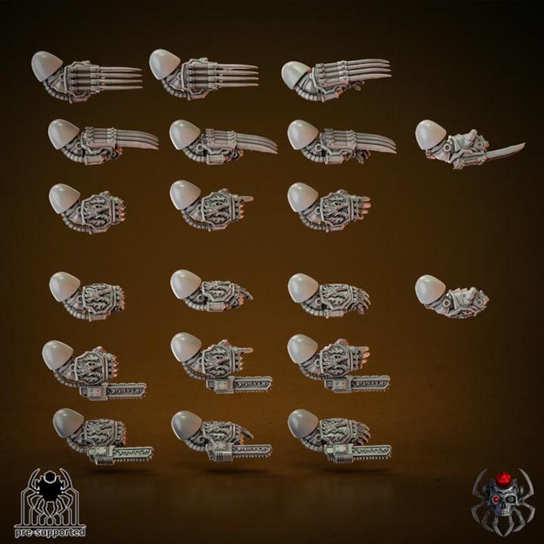 Heavy Armor Flame Lizards Squad | EightLegsMiniatures | Wargaming | Tabletop | Minifigure |28mm scale| 32mm scale | Grimdark compatible