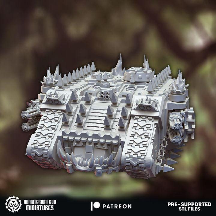 Hellcrusher | Immaterium God | Wargaming | Tabletop | Minifigure |28mm scale| 32mm scale | Grimdark compatible