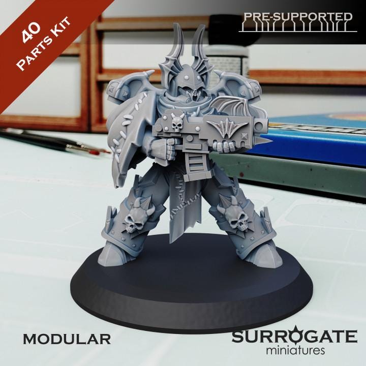 Midnight Sovereigns Squad | Surrogate Miniatures | Wargaming | Tabletop | Minifigure |28mm scale| 32mm scale | Grimdark compatible
