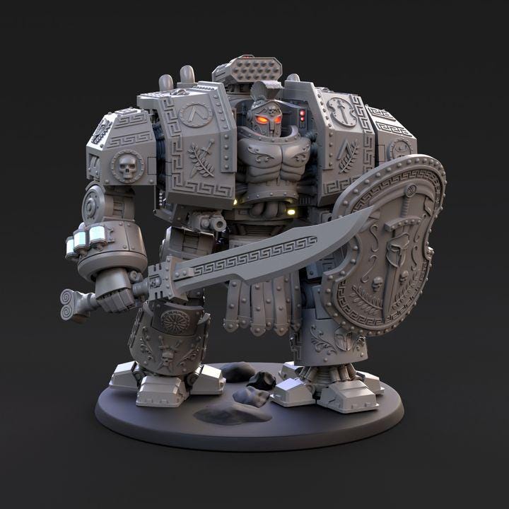 Spartan Behemoth Assault Armour | Tabletop | Minifigure | Wargaming | Tabletop | Minifigure | Grimdark compatible