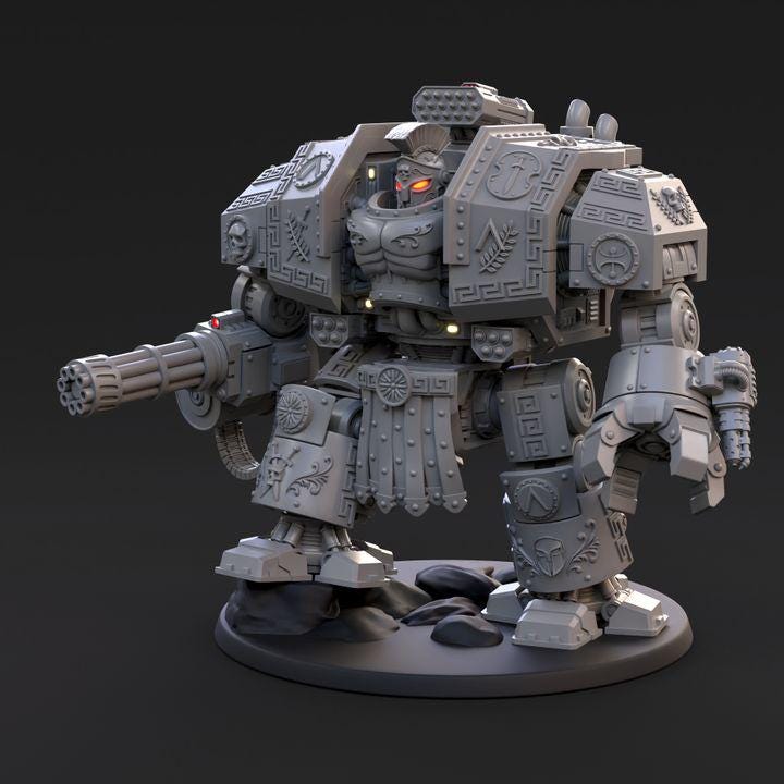 Spartan Behemoth Assault Armour | Tabletop | Minifigure | Wargaming | Tabletop | Minifigure | Grimdark compatible