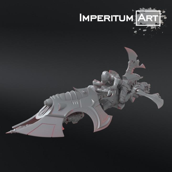 Dark Elves - Jet rider | Imperitum Art | Wargaming | Tabletop | Minifigure |28mm scale| 32mm scale | Grimdark compatible