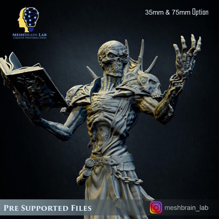 Lich Lord Vecna | Meshbrain Lab | Wargaming | Tabletop | Minifigure | 28mm scale | 32mm scale | Grimdark compatible