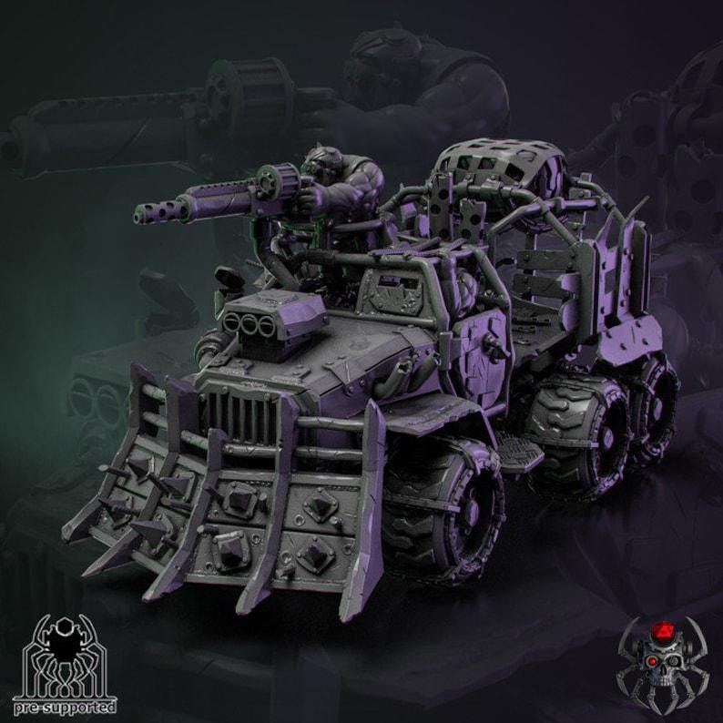 Orkz Wartruck | Eigthlegs Miniatures | Wargaming | Tabletop | Minifigure |28mm scale| 32mm scale | Grimdark compatible