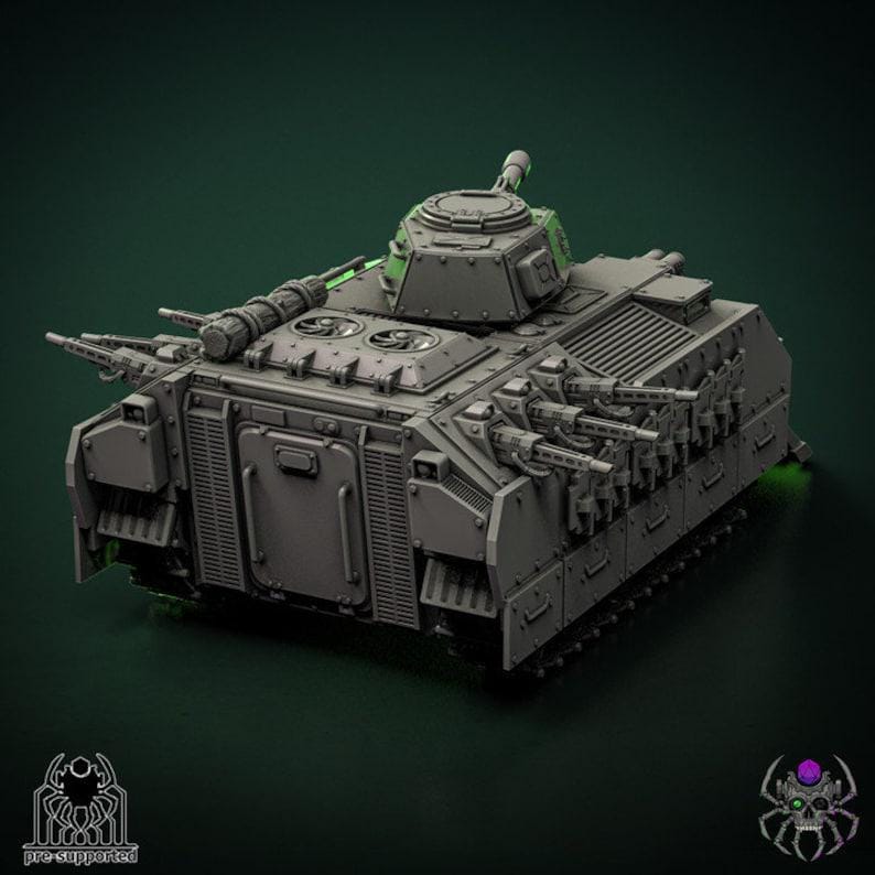 Minotaur infantry support vehicle | EightLegs Miniatures | Wargaming | Tabletop | Minifigure |28mm scale| 32mm scale | Grimdark compatible