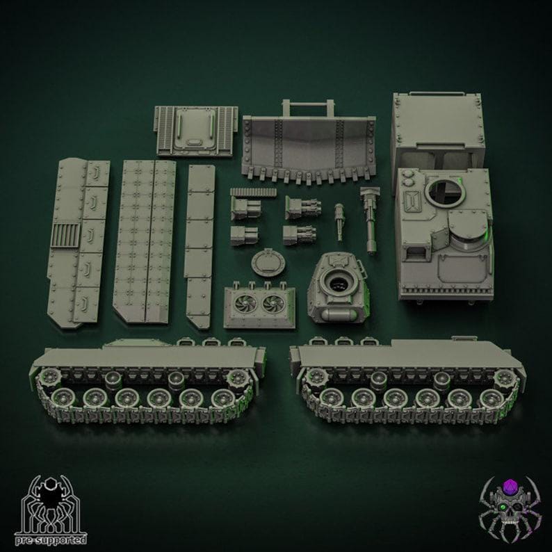 Minotaur infantry support vehicle | EightLegs Miniatures | Wargaming | Tabletop | Minifigure |28mm scale| 32mm scale | Grimdark compatible