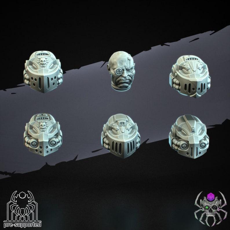 Demon Hunters Battle Squad | EightLegsMiniatures | Wargaming | Tabletop | Minifigure |28mm scale| 32mm scale | Grimdark compatible