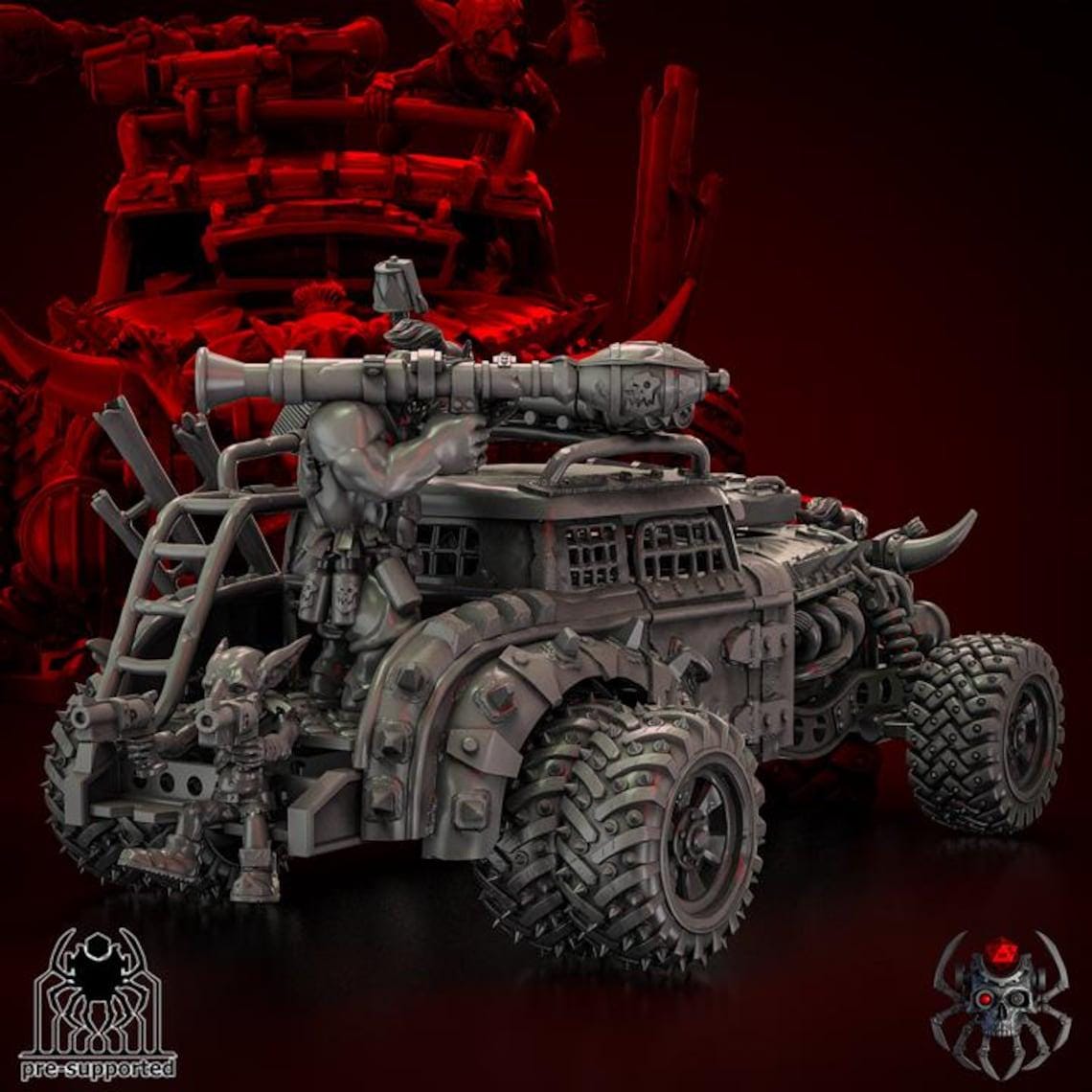 Orkz Hottruck | Eigthlegs Miniatures | Wargaming | Tabletop | Minifigure |28mm scale| 32mm scale | Grimdark compatible