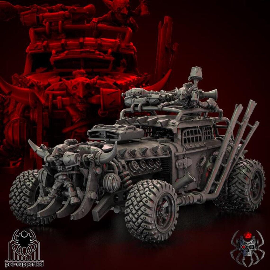Orkz Hottruck | Eigthlegs Miniatures | Wargaming | Tabletop | Minifigure |28mm scale| 32mm scale | Grimdark compatible
