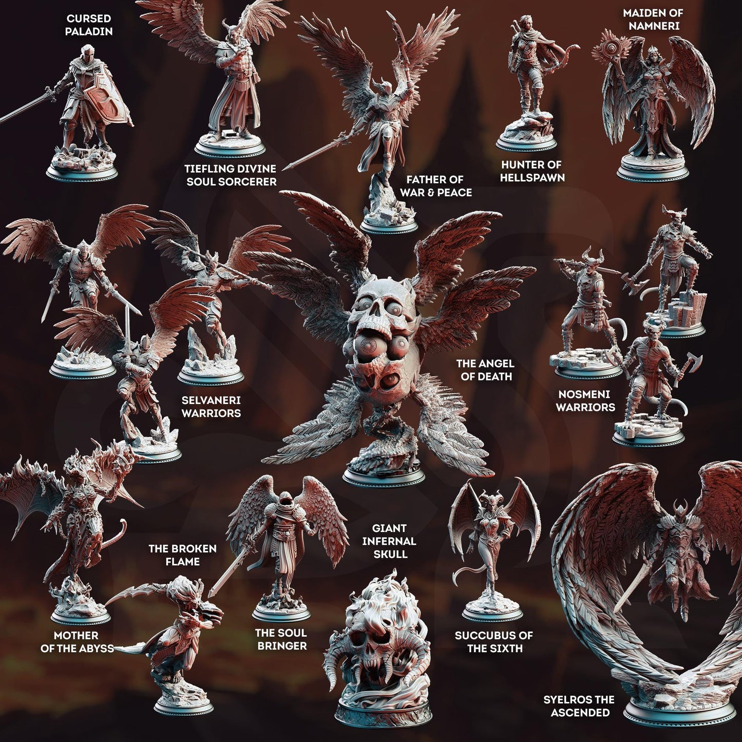 Devil and Divine: Full Board and Tabletop game | DM Stash | Tabletop Games 28 - 32 mm | Dungeons and Dragons | D&D | Wargame | Fantasy