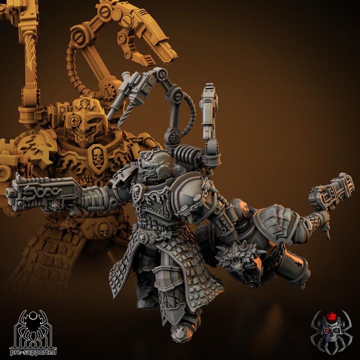 Flame Lizards Surgeon | EightLegsMiniatures | Wargaming | Tabletop | Minifigure |28mm scale| 32mm scale | Grimdark compatible