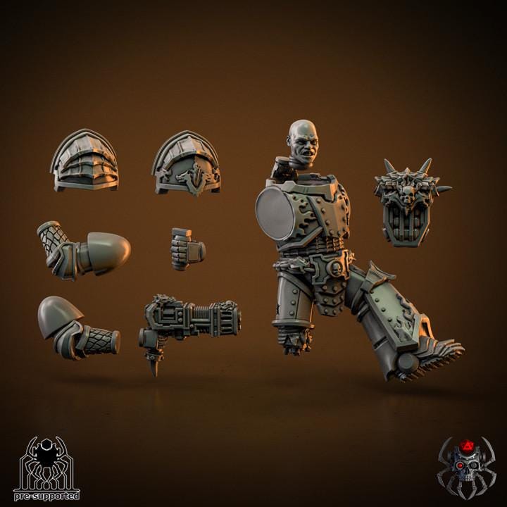 Flame Lizards Surgeon | EightLegsMiniatures | Wargaming | Tabletop | Minifigure |28mm scale| 32mm scale | Grimdark compatible