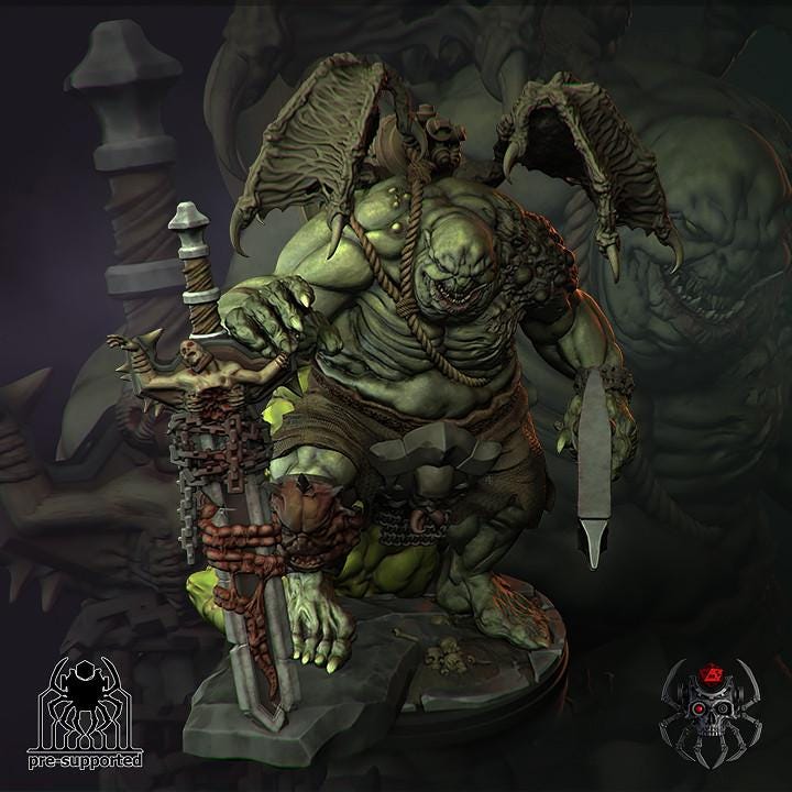 Lord of Plague Bringers | EightLegsMiniatures | Wargaming | Tabletop | Minifigure |28mm scale| 32mm scale | Grimdark compatible