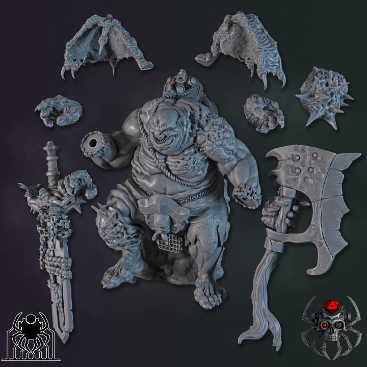 Lord of Plague Bringers | EightLegsMiniatures | Wargaming | Tabletop | Minifigure |28mm scale| 32mm scale | Grimdark compatible