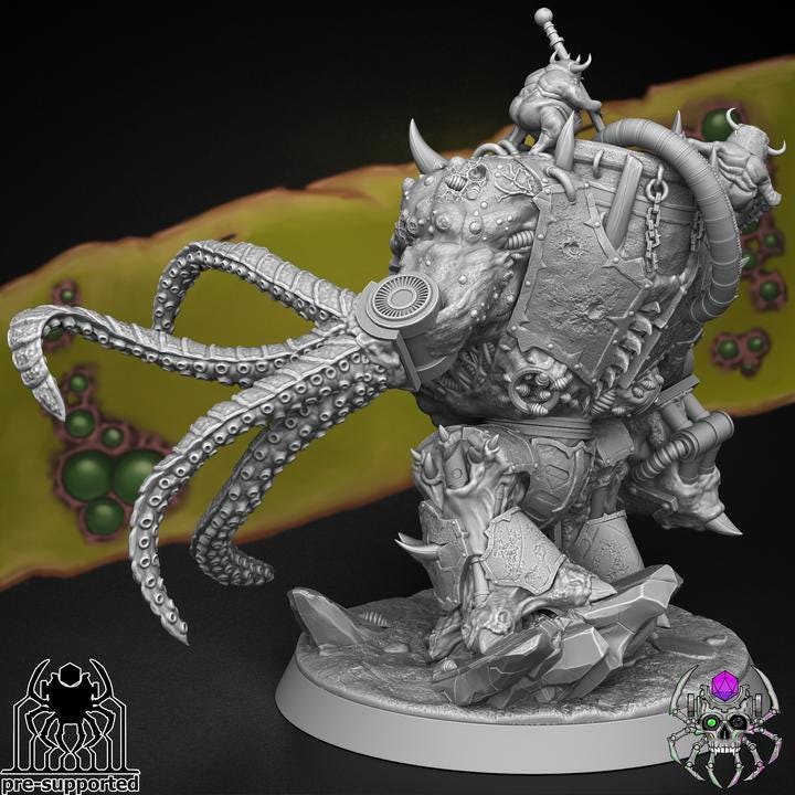 Plague Bringers Beast of Decay | EightLegsMiniatures | Wargaming | Tabletop | Minifigure |28mm scale| 32mm scale | Grimdark compatible