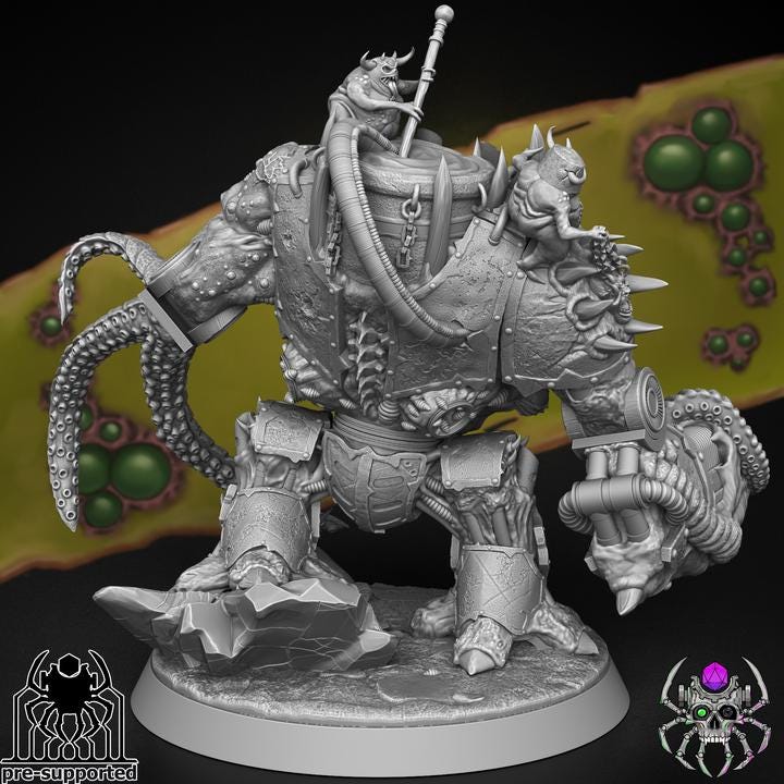 Plague Bringers Beast of Decay | EightLegsMiniatures | Wargaming | Tabletop | Minifigure |28mm scale| 32mm scale | Grimdark compatible