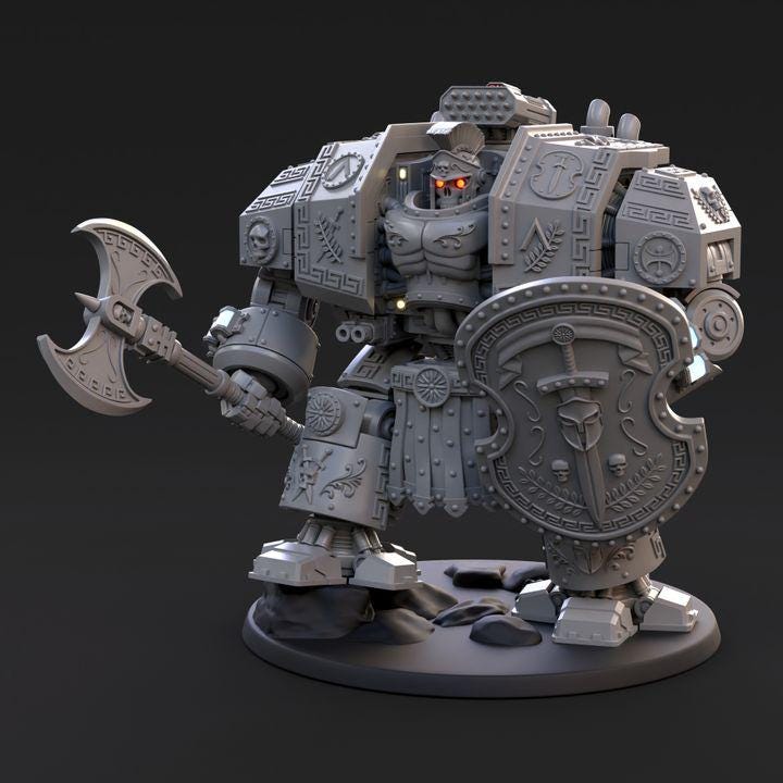 Spartan Behemoth Assault Armour | Tabletop | Minifigure | Wargaming | Tabletop | Minifigure | Grimdark compatible