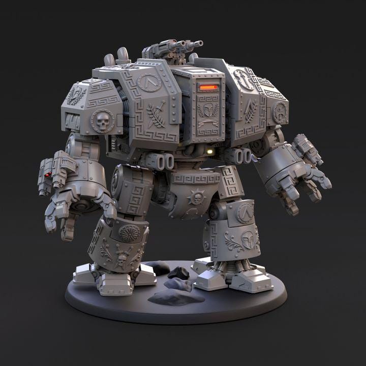 Spartan Behemoth Assault Armour | Tabletop | Minifigure | Wargaming | Tabletop | Minifigure | Grimdark compatible
