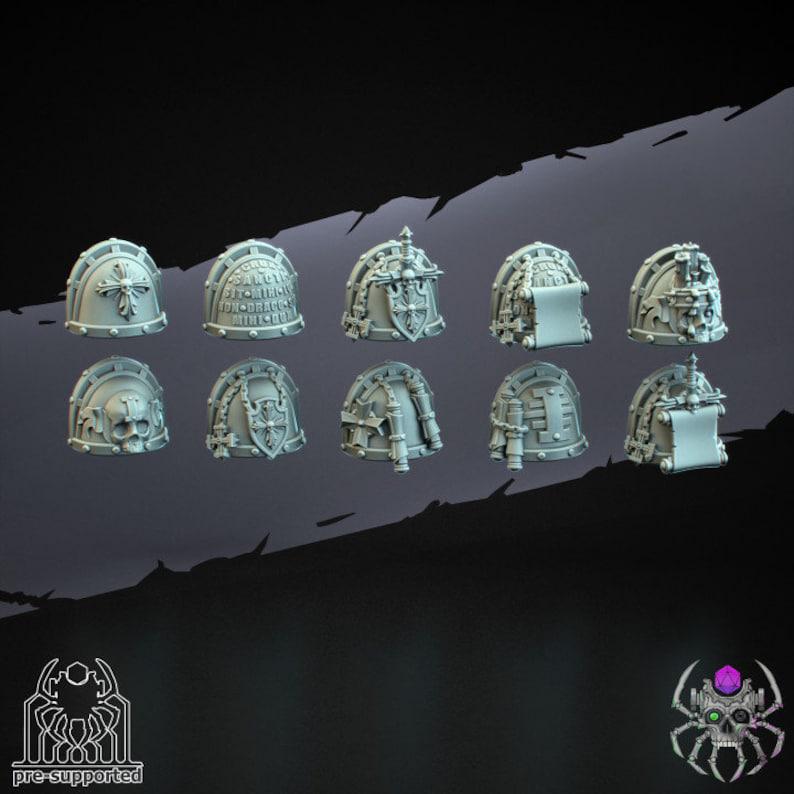 Demon Hunters Battle Squad | EightLegsMiniatures | Wargaming | Tabletop | Minifigure |28mm scale| 32mm scale | Grimdark compatible