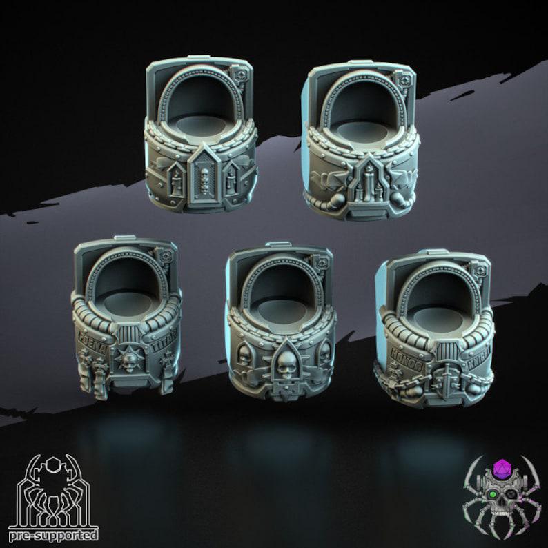 Demon Hunters Battle Squad | EightLegsMiniatures | Wargaming | Tabletop | Minifigure |28mm scale| 32mm scale | Grimdark compatible