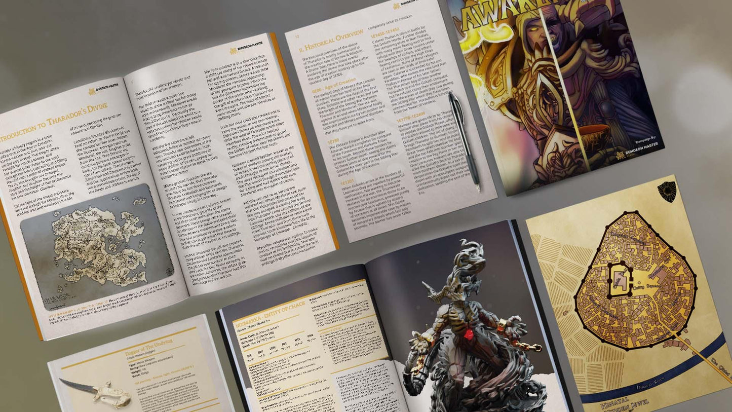 Divine Awakening: Full Board and Tabletop game | DM Stash | D&D | Dungeons Dragons | Pathfinder | Wargaming | TTRPG | RPG