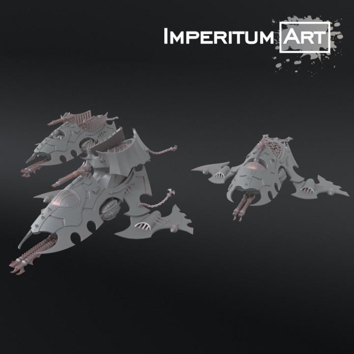 Dark Elves - Combat flyers| Imperitum Art | Wargaming | Tabletop | Minifigure |28mm scale| 32mm scale | Grimdark compatible